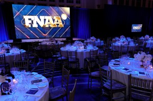 NEW YORK, NEW YORK - DECEMBER 04: A view of atmosphere at the Footwear News Achievement Awards (FNAAs) 2024 at Cipriani South Street on December 04, 2024 in New York City. (Photo by Craig Barritt/Footwear News via Getty Images)