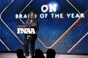 NEW YORK, NEW YORK - DECEMBER 04: Law Roach speaks onstage during the the Footwear News Achievement Awards (FNAAs) 2024 at Cipriani South Street on December 04, 2024 in New York City. (Photo by Craig Barritt/Footwear News via Getty Images)