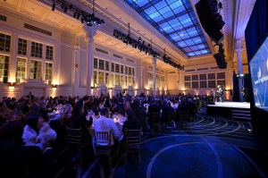 NEW YORK, NEW YORK - DECEMBER 04: A view of the atmosphere during the Footwear News Achievement Awards (FNAAs) 2024 at Cipriani South Street on December 04, 2024 in New York City. (Photo by Roy Rochlin/Footwear News via Getty Images)