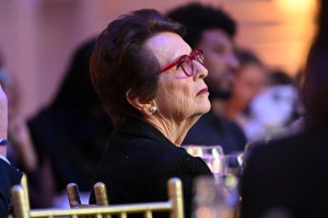 NEW YORK, NEW YORK - DECEMBER 04: Billie Jean King attends the Footwear News Achievement Awards (FNAAs) 2024 at Cipriani South Street on December 04, 2024 in New York City. (Photo by Roy Rochlin/Footwear News via Getty Images)