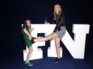 NEW YORK, NEW YORK - DECEMBER 04: Tepper Itzler and Amy Griffin attend the Footwear News Achievement Awards (FNAAs) 2024 at Cipriani South Street on December 04, 2024 in New York City. (Photo by Craig Barritt/Footwear News via Getty Images)