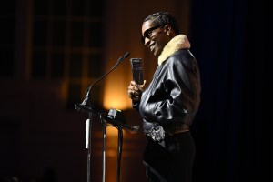 NEW YORK, NEW YORK - DECEMBER 04: A$AP Rocky speaks onstage at the Footwear News Achievement Awards (FNAAs) 2024 at Cipriani South Street on December 04, 2024 in New York City. (Photo by Roy Rochlin/Footwear News via Getty Images)