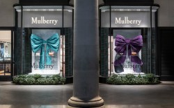 The Mulberry 2023 holiday display at Covent Garden.