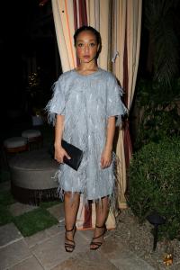 Ruth Negga at the Brunello Cucinelli Dinner at Chateau Marmont on December 5, 2024 in Los Angeles, California.