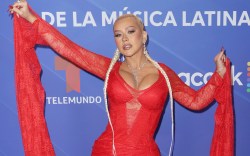 PREMIOS BILLBOARD DE LA M√öSICA LATINA 2022 -- Backstage -- Pictured: Christina Aguilera backstage at the Watsco Center in Coral Gables, FL on September 29, 2022 -- (Photo by: John Parra/Telemundo via Getty Images)