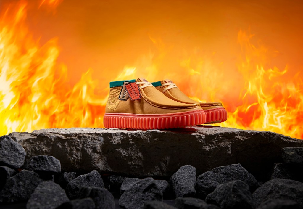 Charizard-inspired shoe in the Clarks x Pokémon collection.