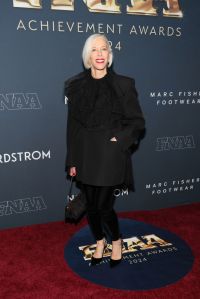 NEW YORK, NEW YORK - DECEMBER 04: Linda Fargo attends the 38th Annual Footwear News Achievement Awards at Cipriani South Street on December 04, 2024 in New York City. (Photo by Dia Dipasupil/Getty Images)