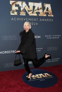 NEW YORK, NEW YORK - DECEMBER 04: Linda Fargo attends the 38th Annual Footwear News Achievement Awards at Cipriani South Street on December 04, 2024 in New York City. (Photo by Dia Dipasupil/Getty Images)