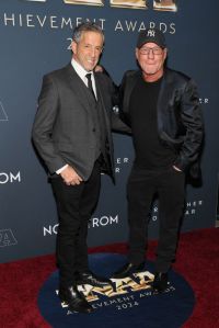 NEW YORK, NEW YORK - DECEMBER 04: (L-R) Kenneth Cole and Steve Madden attend the 38th Annual Footwear News Achievement Awards at Cipriani South Street on December 04, 2024 in New York City. (Photo by Dia Dipasupil/Getty Images)