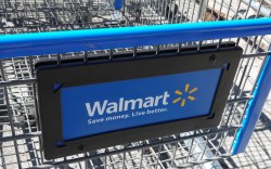 HALLANDALE BEACH, FLORIDA - FEBRUARY 20: A Walmart Supercenter cart sits outside of the store on February 20, 2024, in Hallandale Beach, Florida. Walmart reported that quarterly revenue rose 6%, and that the company’s global e-commerce sales have also grown. (Photo by Joe Raedle/Getty Images)