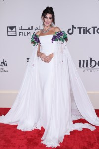 JEDDAH, SAUDI ARABIA - DECEMBER 05: Arwa Gouda attends the Opening Ceremony at the Red Sea International Film Festival 2024 on December 05, 2024 in Jeddah, Saudi Arabia. (Photo by Ernesto S. Ruscio/Getty Images for The Red Sea International Film Festival)