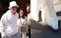 Brad Pitt, Ines de Ramon, Adidas, Samba, suede, knitwear, New York