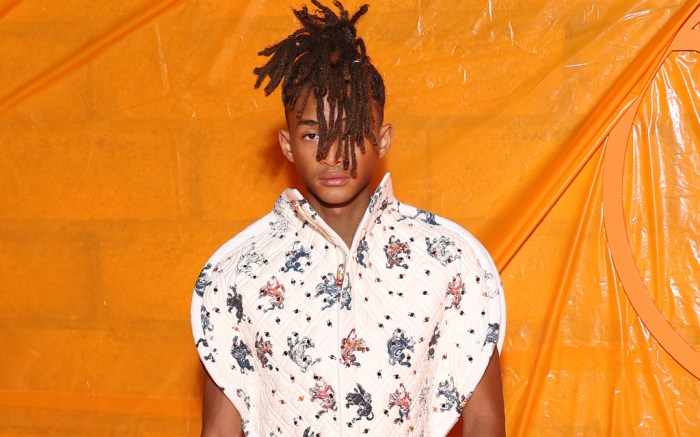 PARIS, FRANCE - OCTOBER 02: (EDITORIAL USE ONLY - For Non-Editorial use please seek approval from Fashion House) Jaden Smith attends the Louis Vuitton Womenswear Spring/Summer 2024 show as part of Paris Fashion Week  on October 02, 2023 in Paris, France. (Photo by Marc Piasecki/WireImage)