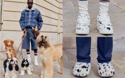 Louis Vuitton, pre spring 2025, mens, collection, Pharrell Williams, LV Lovers, dogs, Dalmatian print, Dalmatians, menswear, mens shoes, designer shoes