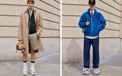 Louis Vuitton, pre spring 2025, mens, collection, Pharrell Williams, LV Lovers, dogs, Dalmatian print, Dalmatians, menswear, mens shoes, designer shoes