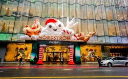 A look at Nordstrom's holiday displays for 2024 in New York.