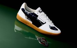 White tartan sneaker from the Puma x Porsche collection