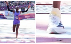 New York City marathon, Sheila Chepkirui, women's winner, Adidas super shoe