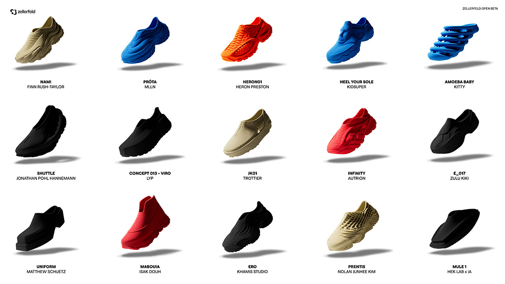 Zellerfeld, open beta, 3d printed shoes